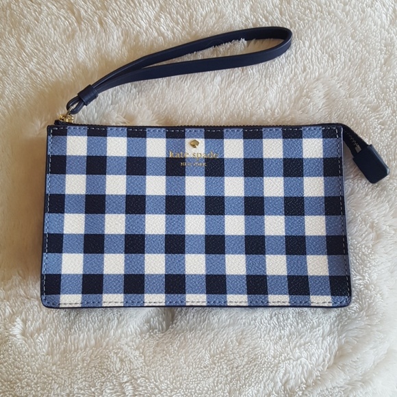 kate spade Handbags - NWT Kate Spade Hyde Lane Leila Gingham Clutch